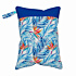Elf Diaper Strelitzia Print Multi-functional Double Pocket Zipper Bag for Diapers and Snacks - WETA-H25
