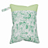Elf Diaper Light Green Leaves Print Convenient Double Pocket Wet Bag for Cloth Diapers and Accessories - WETA-H42