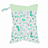 Elf Diaper Aquamarine Leaves Print Cloth Diaper Bag with Waterproof and Dirt-proof Design - WETA-H78