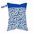 Elf Diaper Blue Water Drop Print Spacious Wet and Dry Storage Bag for Diapers, Swimwear, and More - WETA-H81