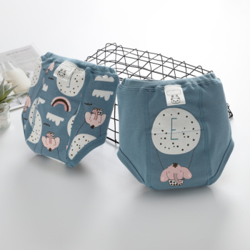Upgraded Baby Potty Training Pants Summer Cotton Diaper Learning Pants Side Leakage Prevention Children Washable Diaper Pants