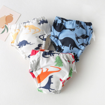 2021 Autumn New Arrival Waterproof Baby Potty Training Pants Trainer Washable 8 Layers Cotton Gauze Towel Cloth