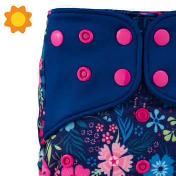 Lichtbaby AIO Pocket Diaper 2 Layer Microfiber Sewed in Insert