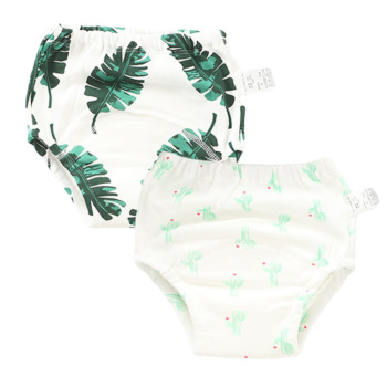 Wholesale 2 Pieces Cotton Baby 4 Layer Cotton Reusable Potty Training Pants Underwear Panties