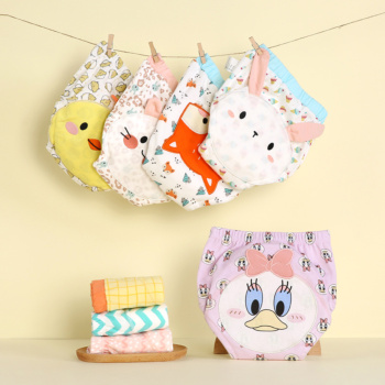 Anbeton 2 Pcs / Pack 3D Cute Animal Waterproof Baby Potty Training Pants Trainer